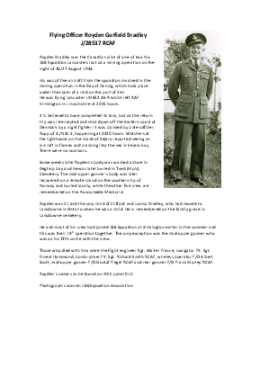 A preview of a PDF biography for Bradley, Royden Garfield